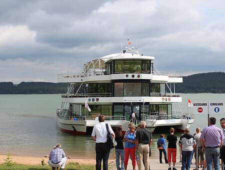 Schifffahrt auf dem Brombachsee