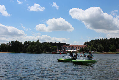 Water-Pedelecs auf dem Kleinen Brombachsee