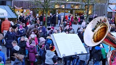 Hofatmosphäre Wintermarkt