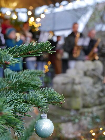 Weihnachtsbaum im Lichterglanz