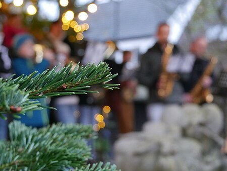 Weihnachtsbaum im Lichterglanz